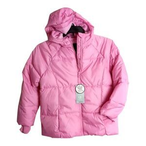 Swiss Tech Performance Gear pink hooded puffer jacket Peak Technology girls XXL